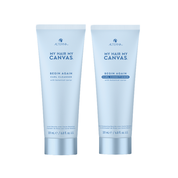 Image of My Hair My Canvas Begin Again Curl Cleanser & Conditioner 201ml Duo